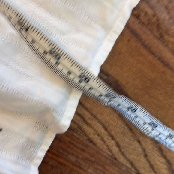 Orvis white cotton pleated embroidered floral blouse XL - Picture 8 of 10